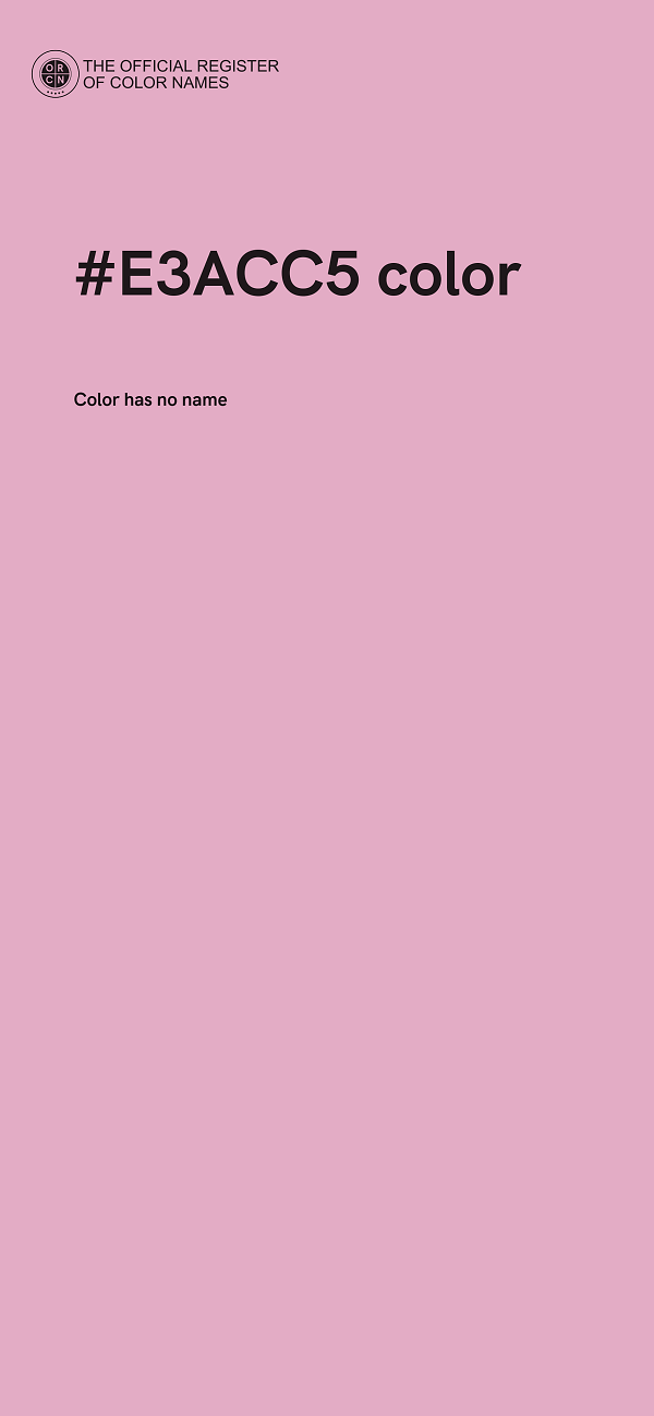 #E3ACC5 color image