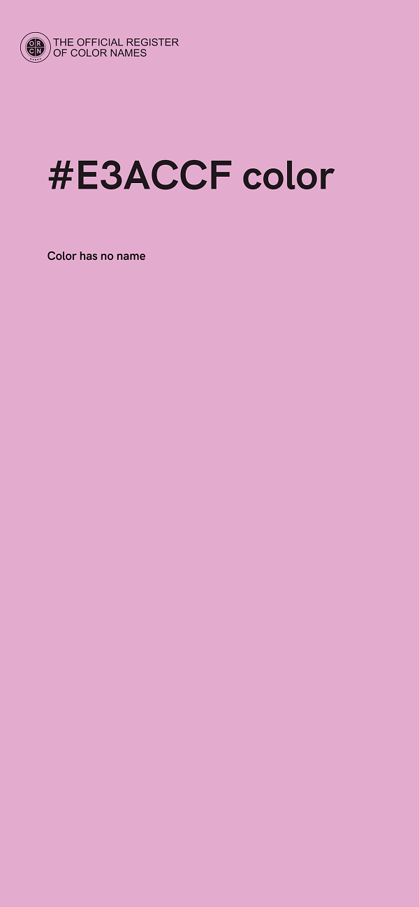 #E3ACCF color image