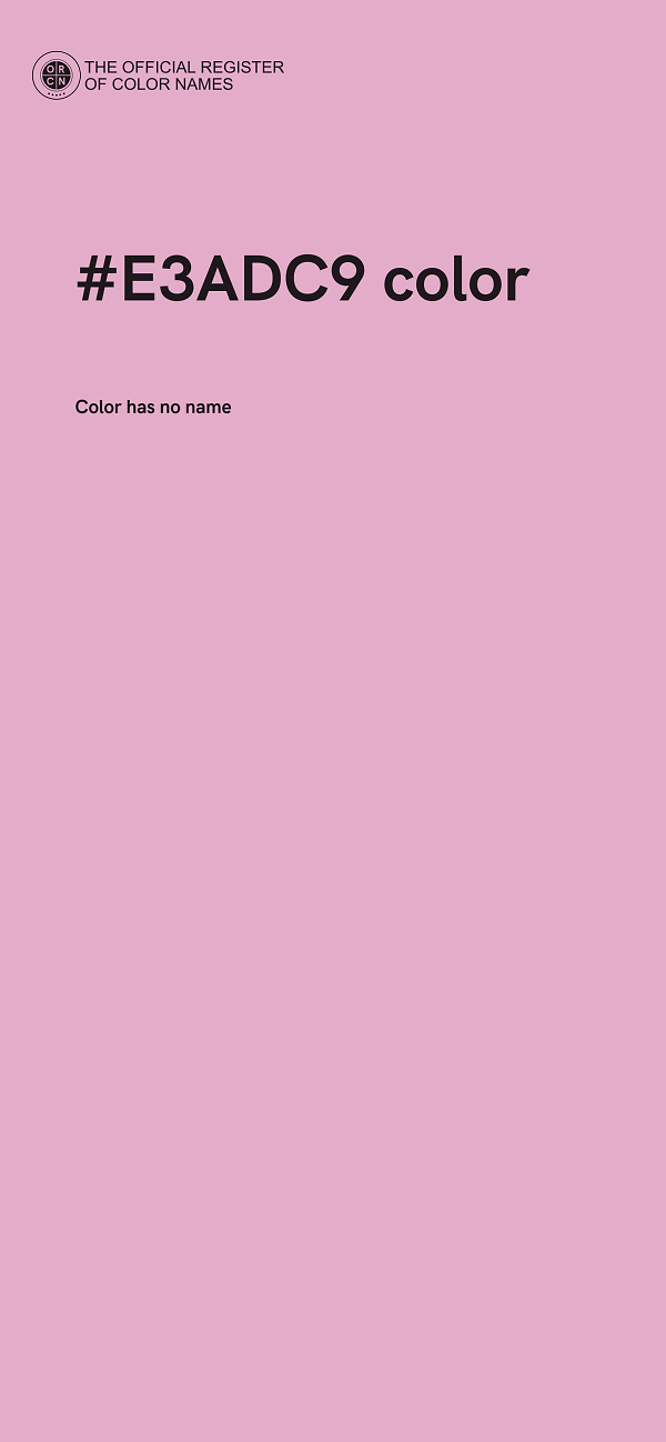 #E3ADC9 color image