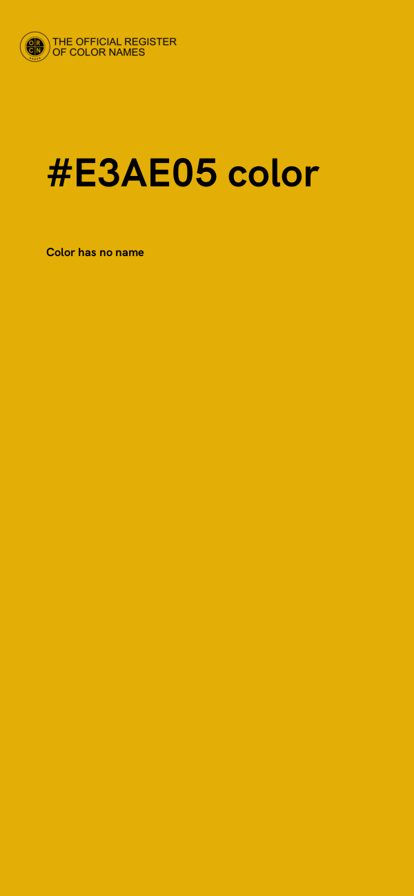 #E3AE05 color image