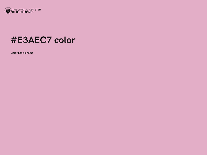 #E3AEC7 color image