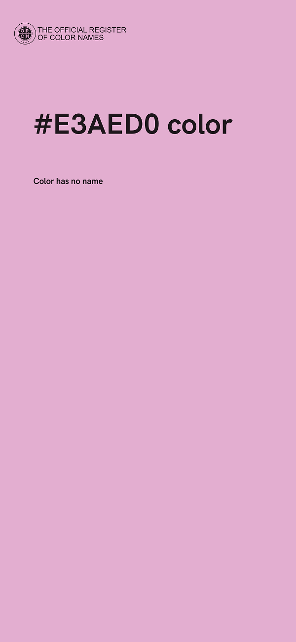#E3AED0 color image