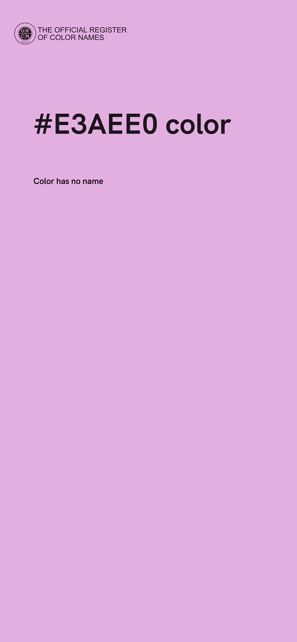 #E3AEE0 color image