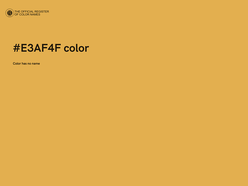 #E3AF4F color image