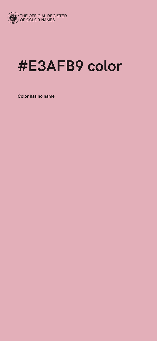 #E3AFB9 color image