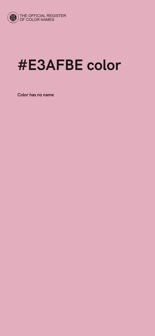 #E3AFBE color image