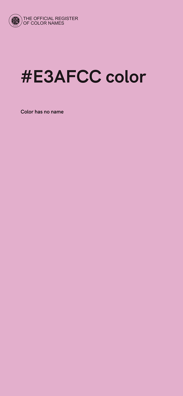 #E3AFCC color image