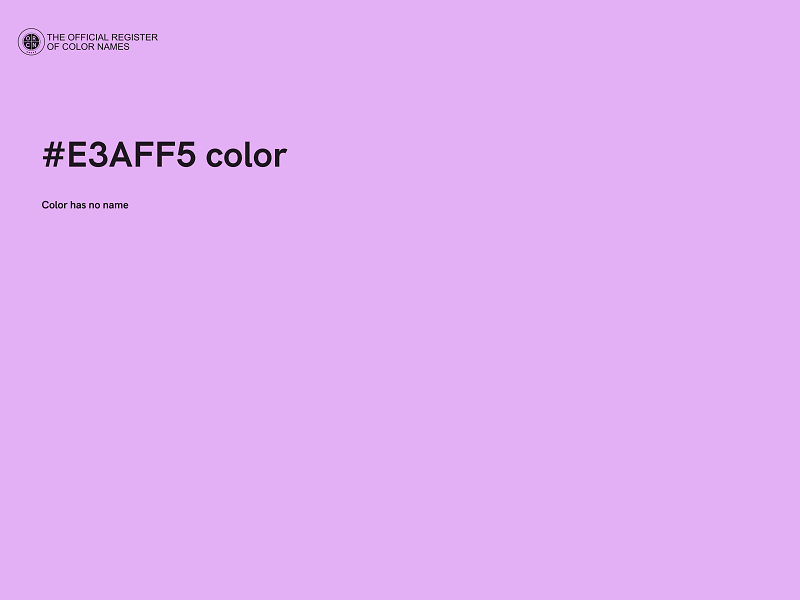 #E3AFF5 color image