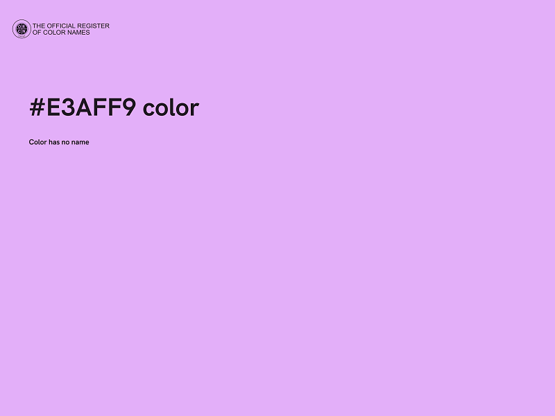 #E3AFF9 color image