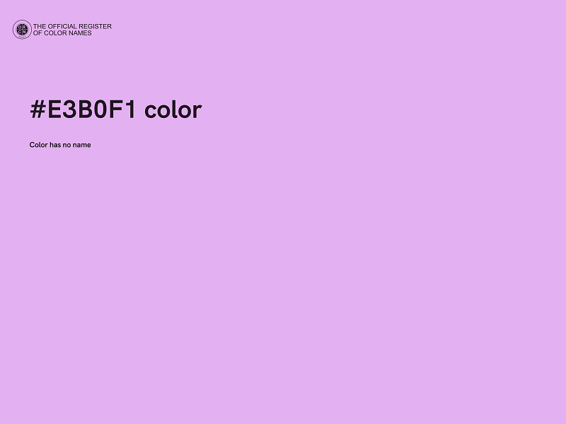 #E3B0F1 color image