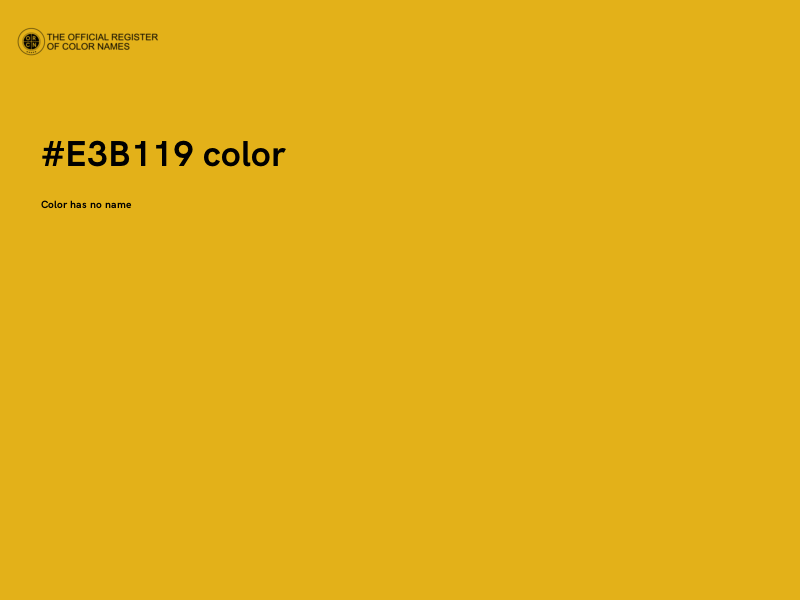 #E3B119 color image