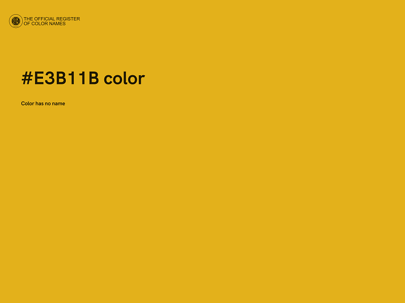 #E3B11B color image