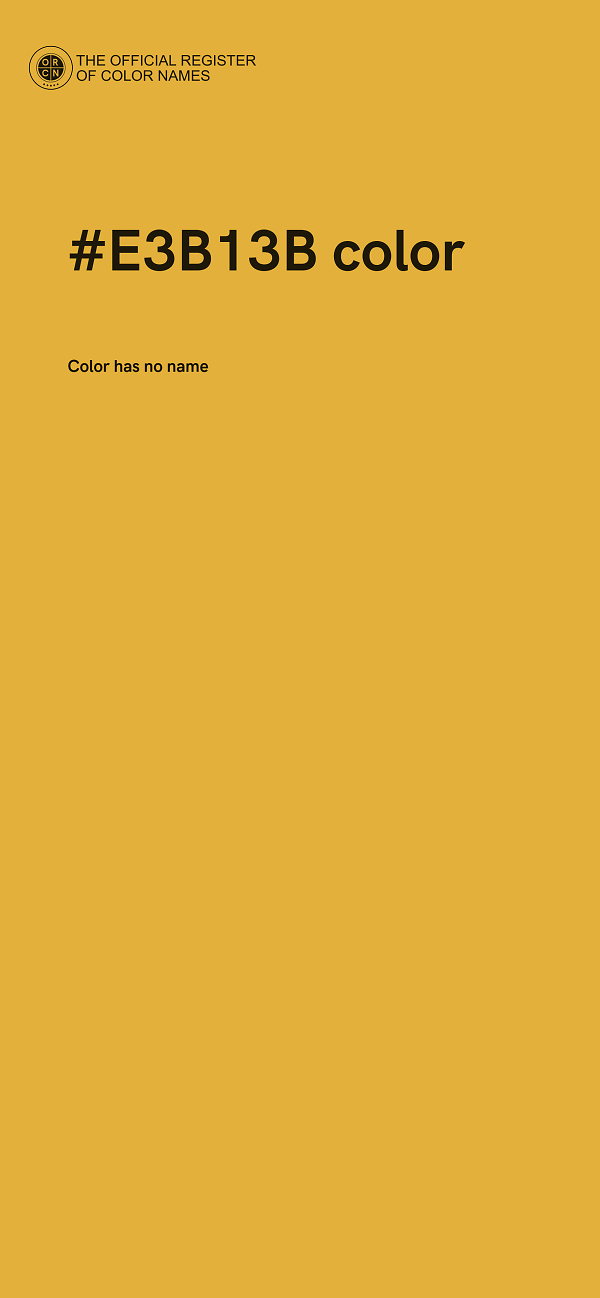 #E3B13B color image