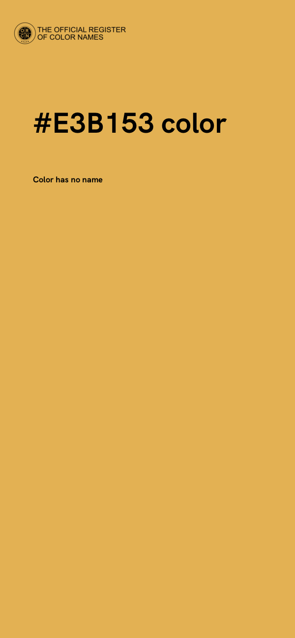 #E3B153 color image