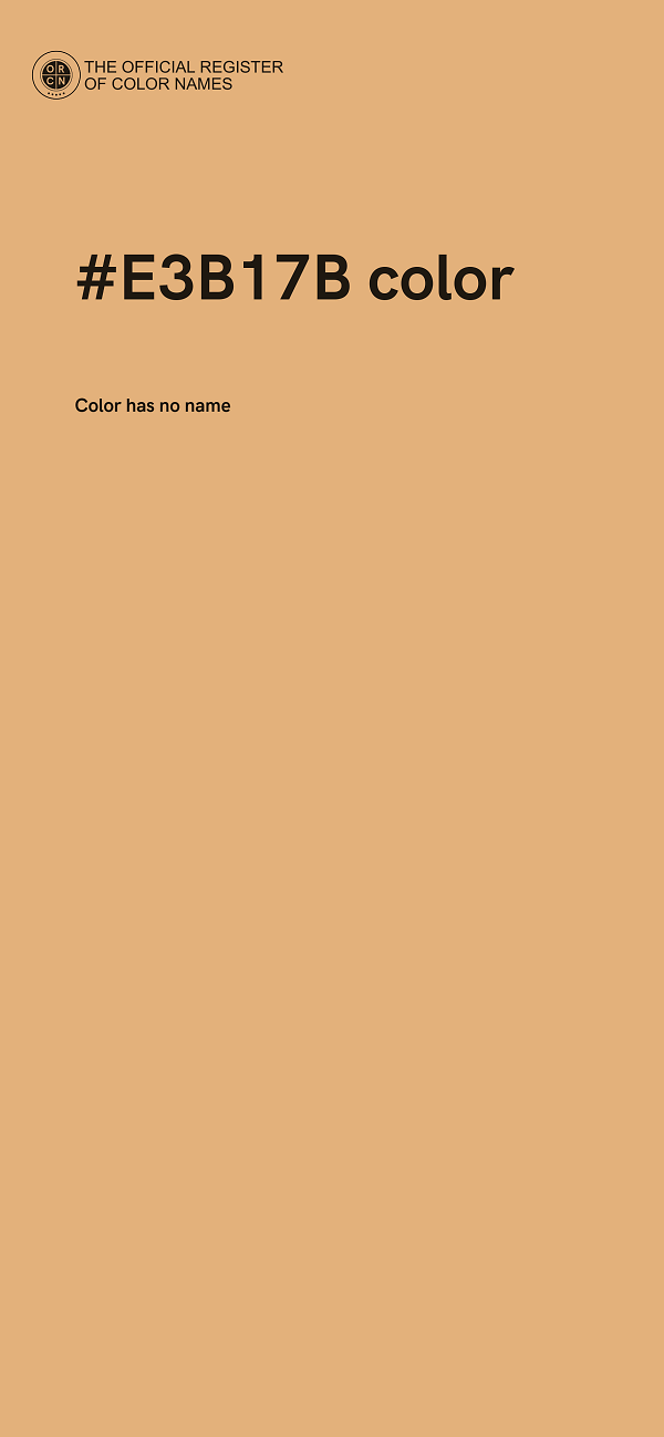 #E3B17B color image