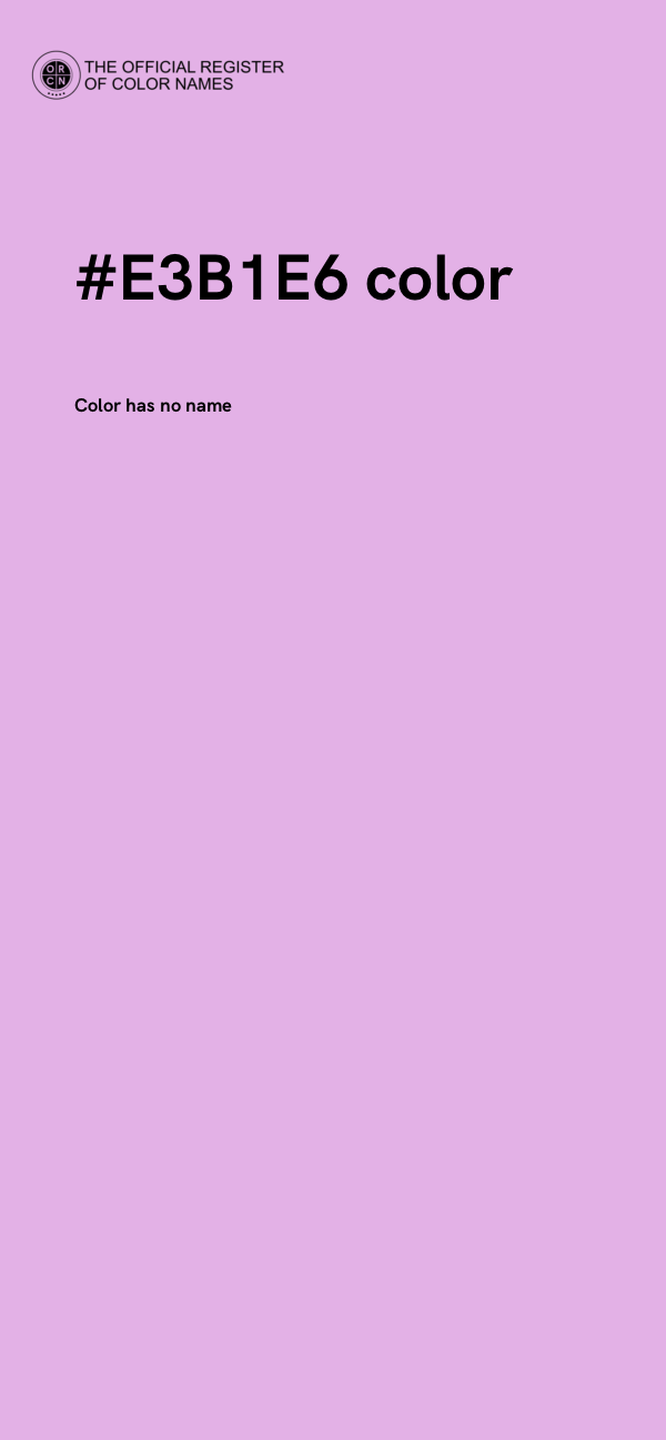 #E3B1E6 color image
