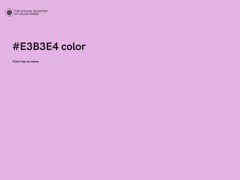 #E3B3E4 color image