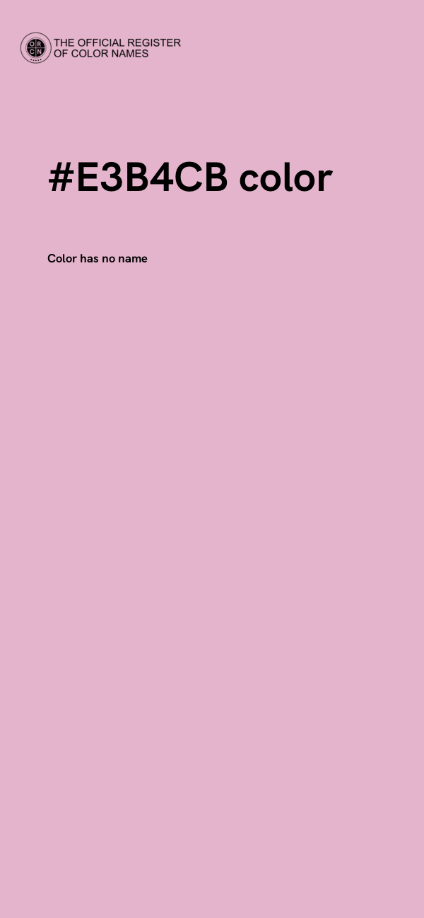 #E3B4CB color image