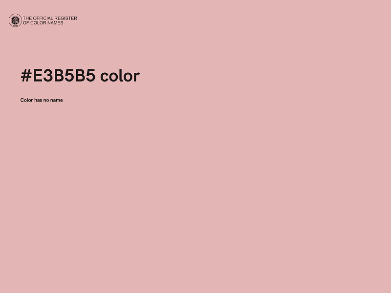 #E3B5B5 color image