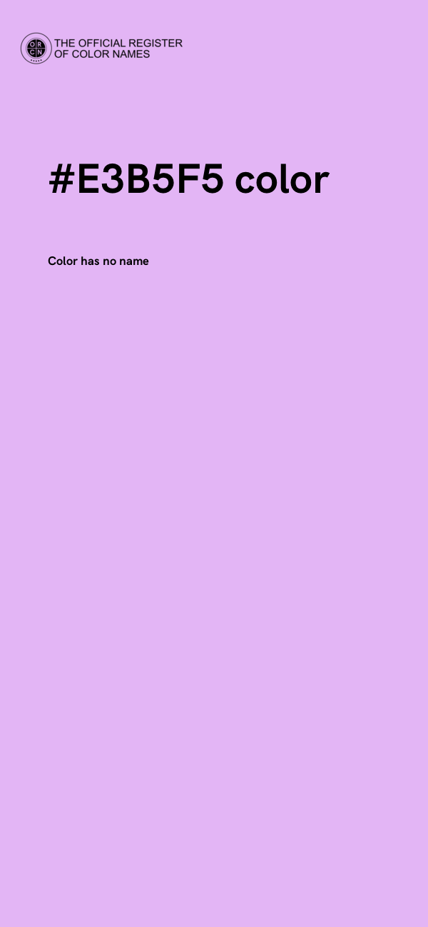 #E3B5F5 color image