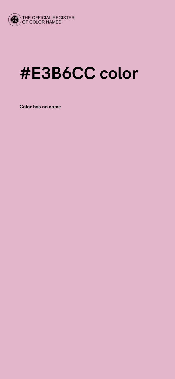#E3B6CC color image