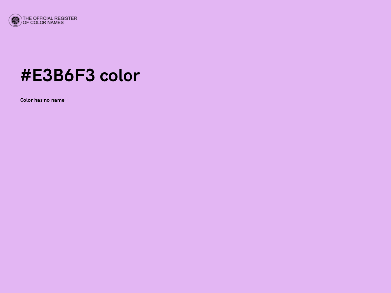 #E3B6F3 color image