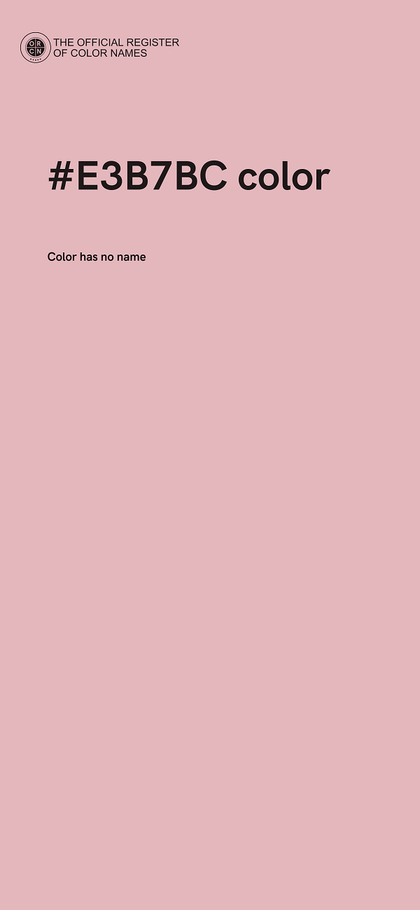 #E3B7BC color image