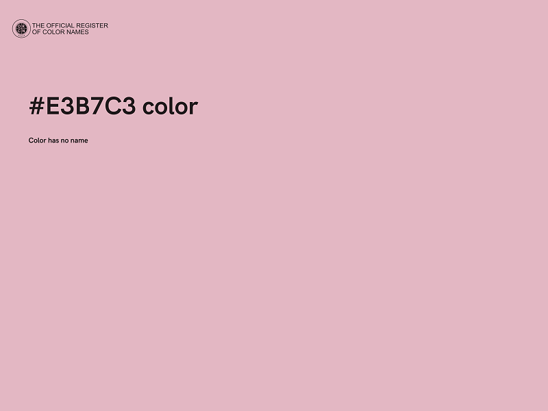 #E3B7C3 color image