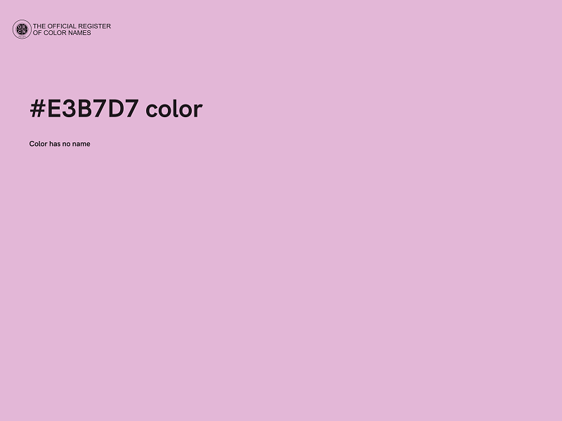 #E3B7D7 color image