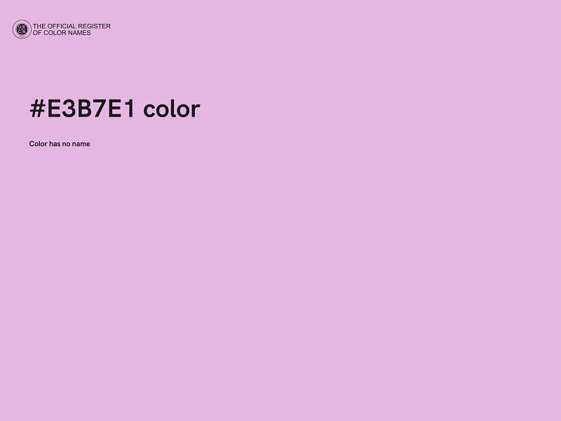 #E3B7E1 color image