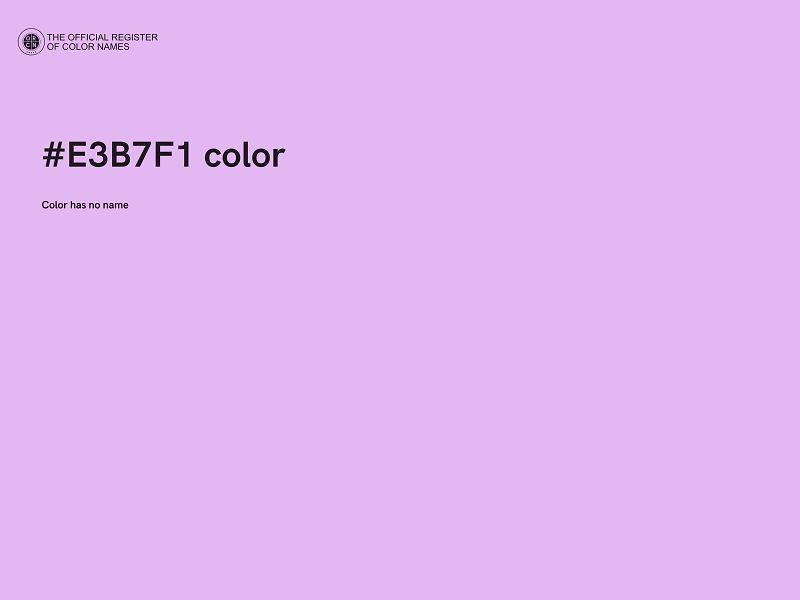 #E3B7F1 color image