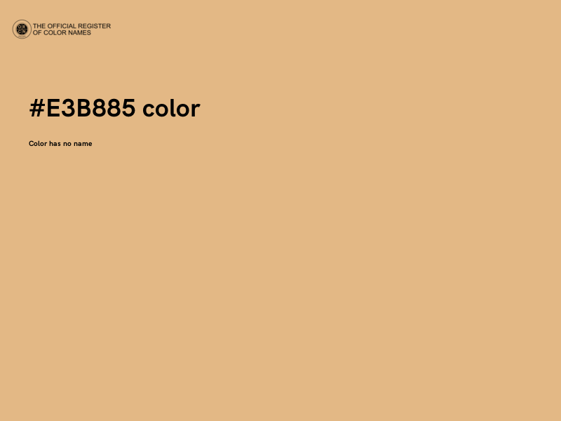 #E3B885 color image