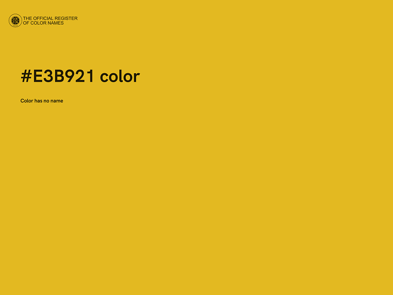 #E3B921 color image