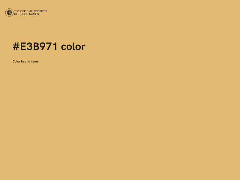 #E3B971 color image