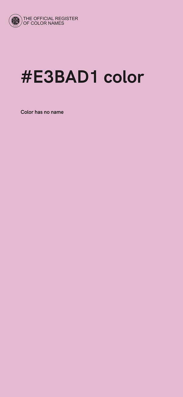 #E3BAD1 color image