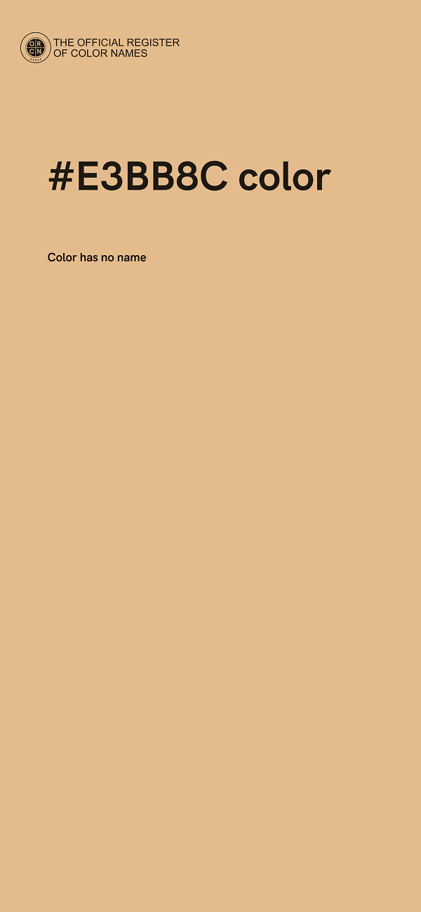 #E3BB8C color image