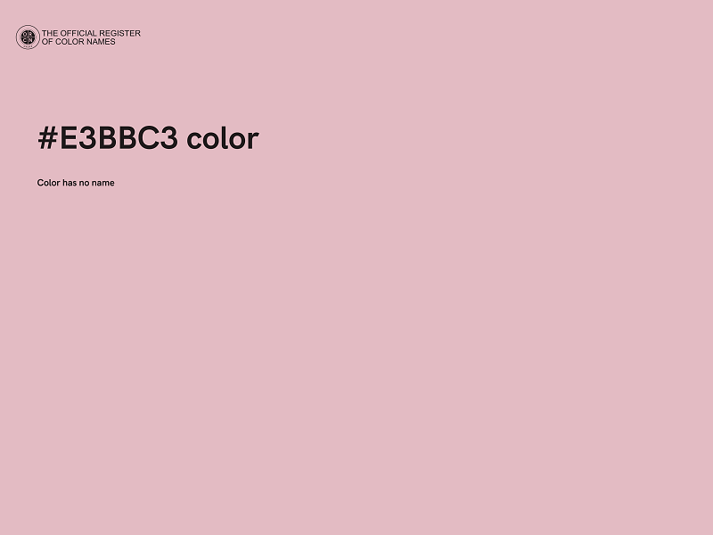 #E3BBC3 color image