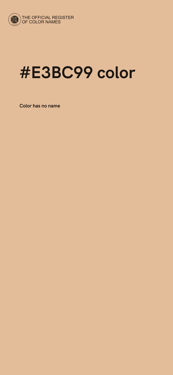 #E3BC99 color image
