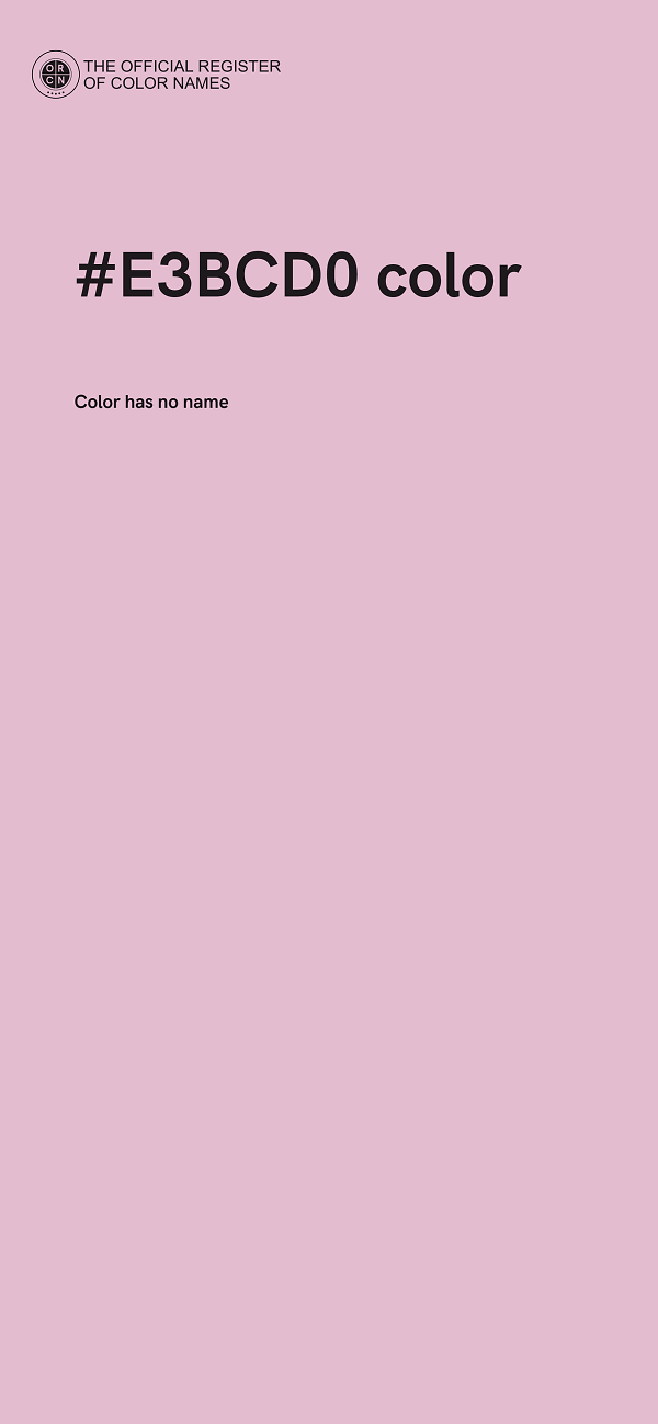 #E3BCD0 color image