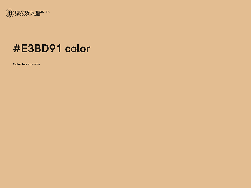 #E3BD91 color image