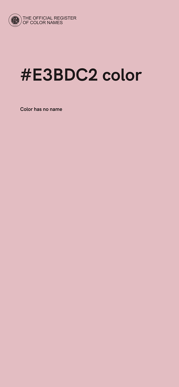#E3BDC2 color image