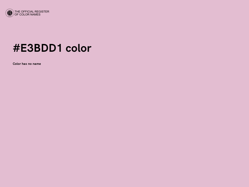 #E3BDD1 color image