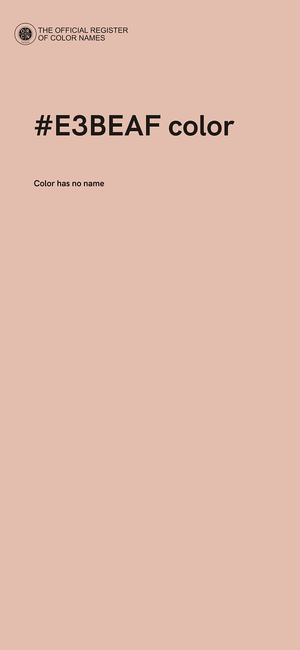 #E3BEAF color image