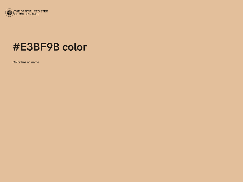#E3BF9B color image