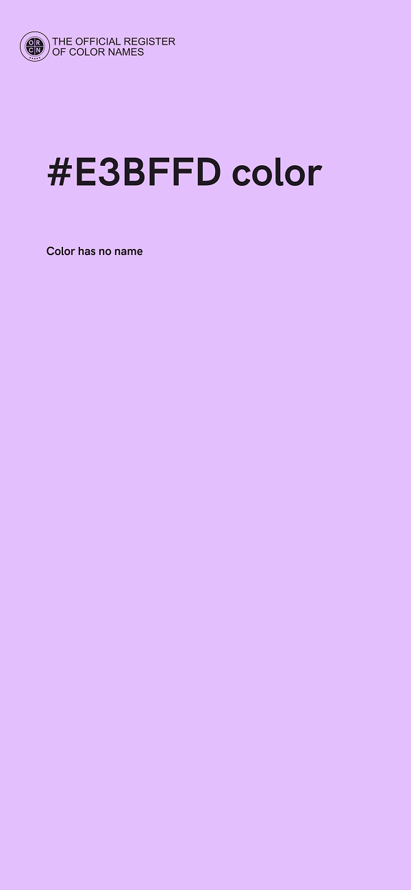 #E3BFFD color image