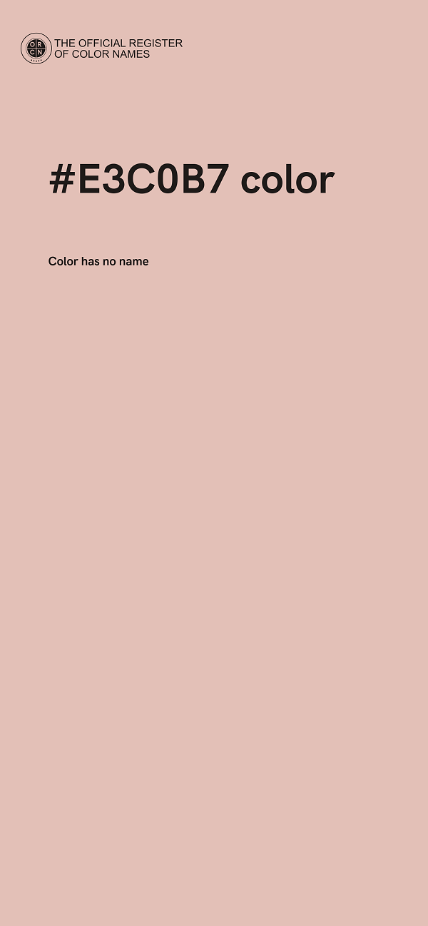 #E3C0B7 color image