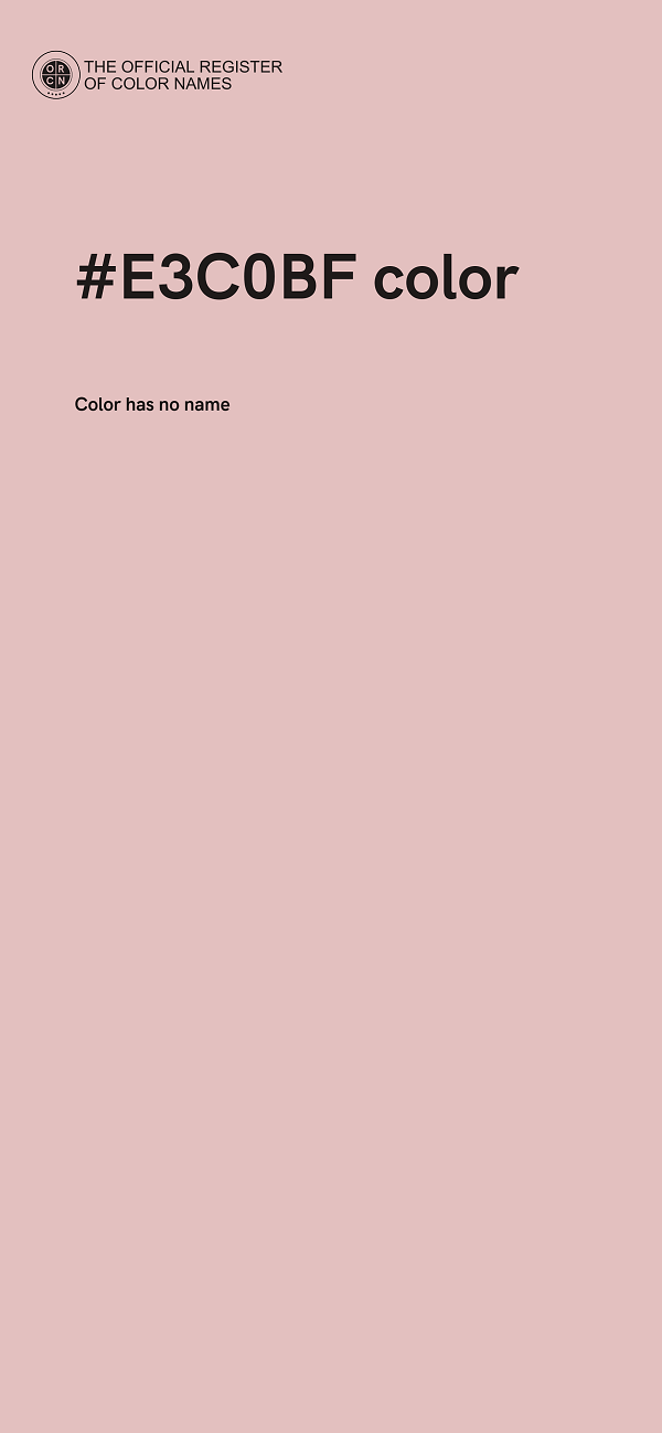 #E3C0BF color image
