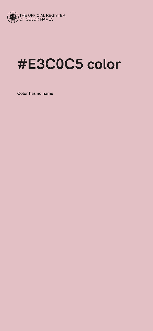 #E3C0C5 color image
