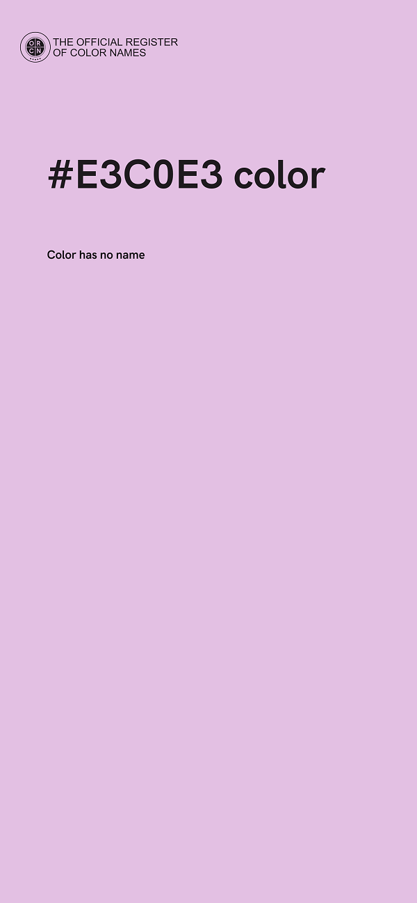 #E3C0E3 color image