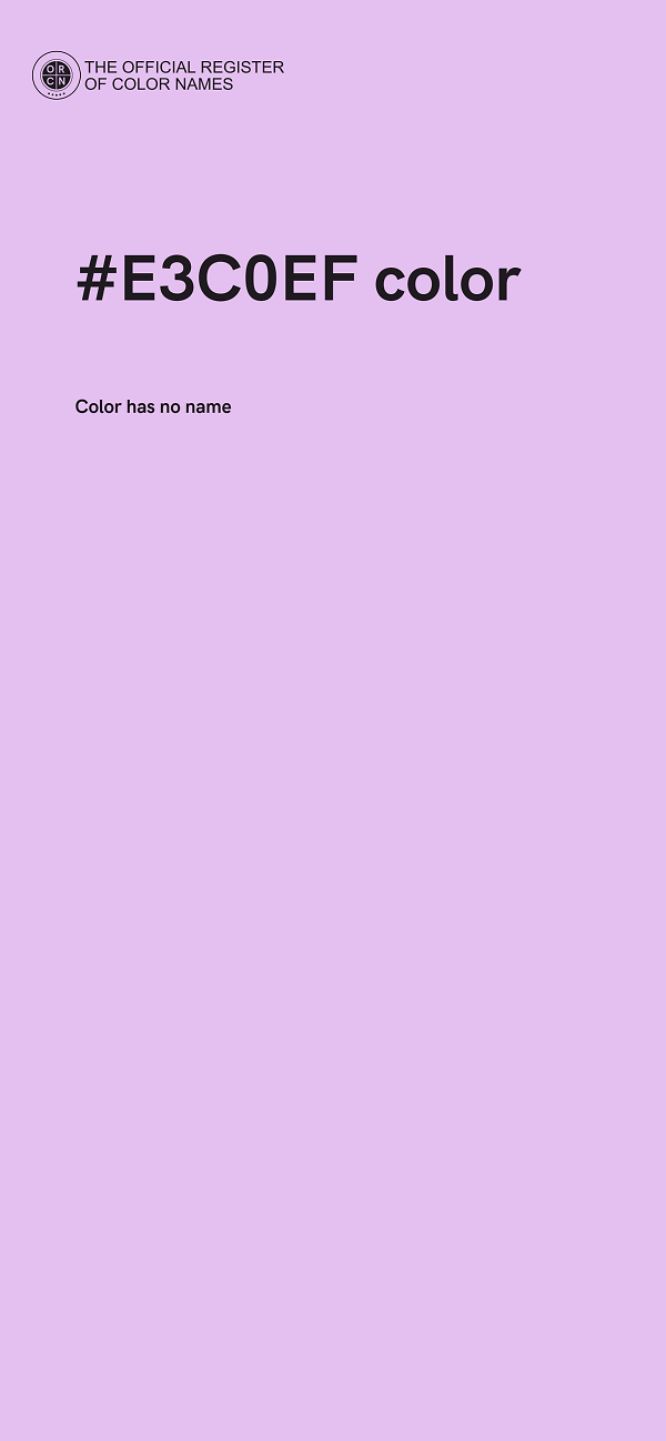 #E3C0EF color image